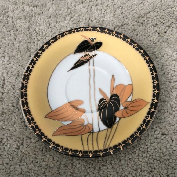 Vintage‎ Japan Especo 24 Ct Gold Plated Trinket Dish Gold Collections - Picture 10 of 10